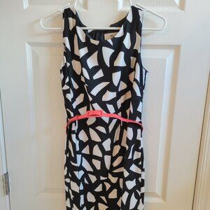Jones Studio Separates Women's Black White Shift Dress Size 4